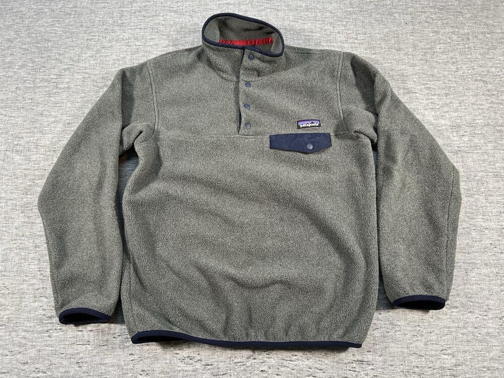 Patagonia Lightweight Synchilla Snap-T Fleece Pullover Womens Extra Small Gray